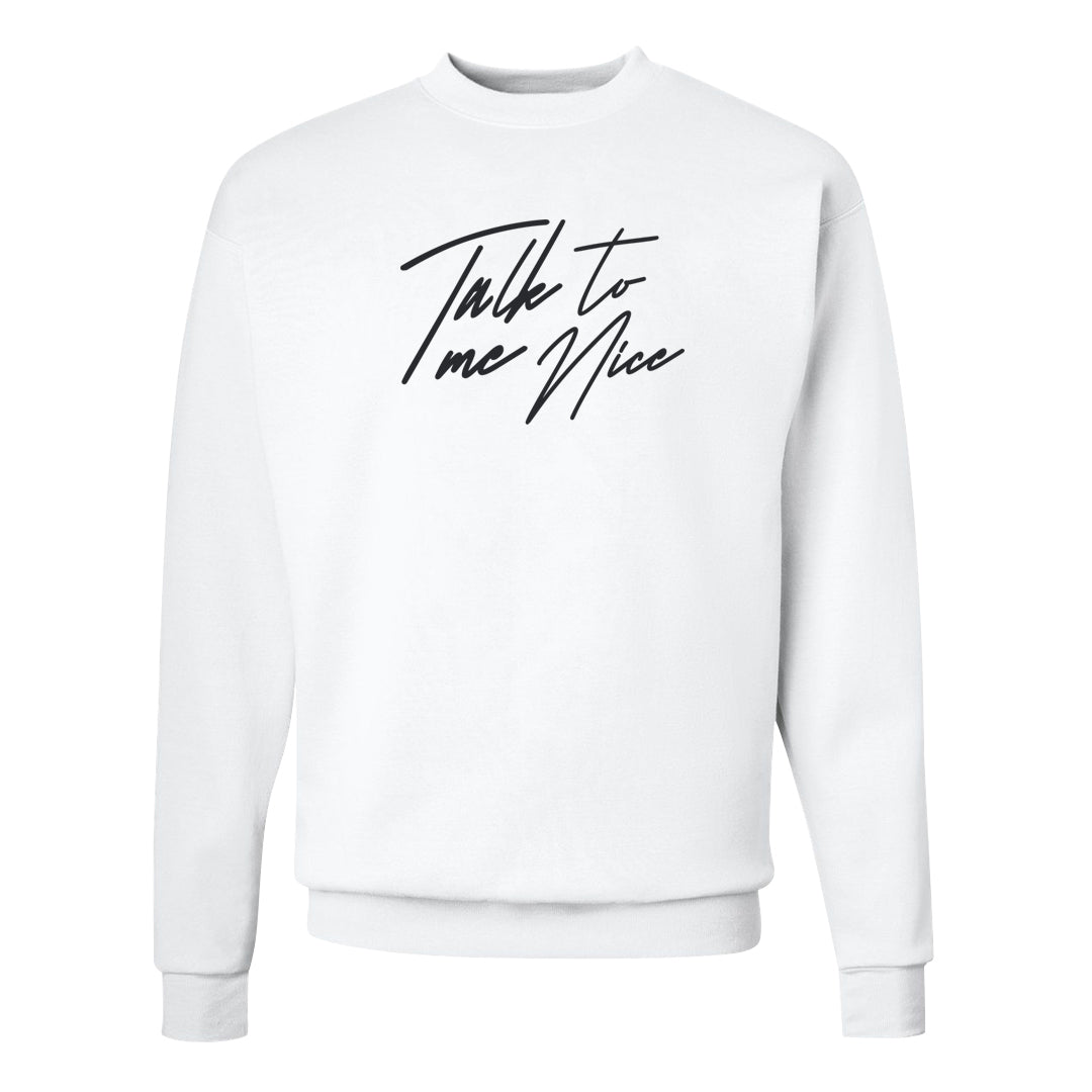 Cool Grey 2s Crewneck Sweatshirt | Talk To Me Nice, White