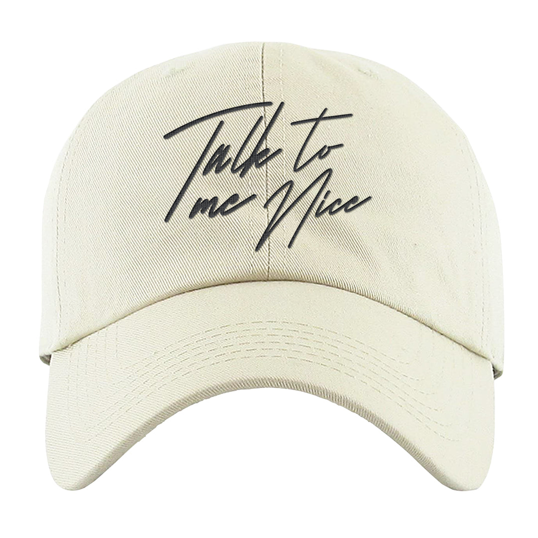 Cool Grey 2s Dad Hat | Talk To Me Nice, White