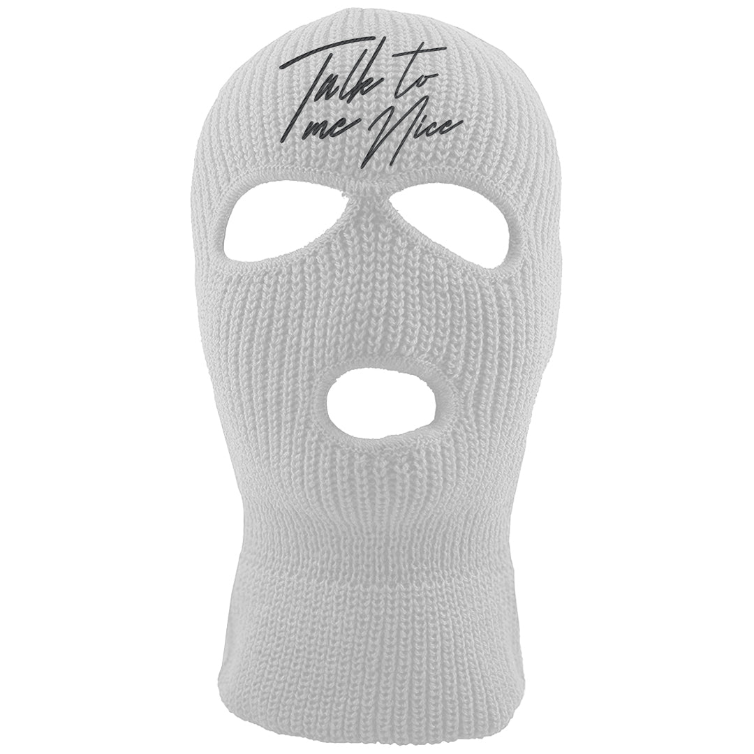 Cool Grey 2s Ski Mask | Talk To Me Nice, White