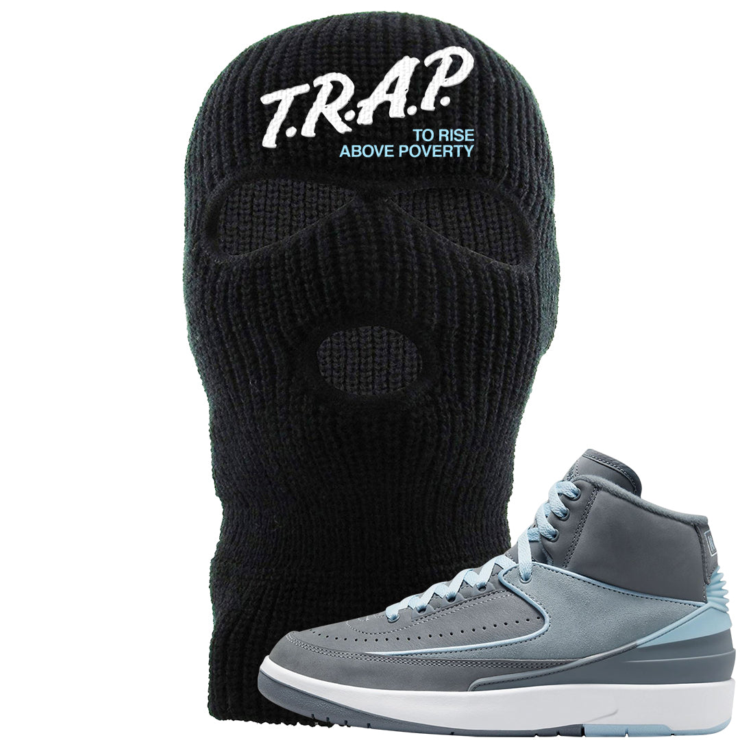 Cool Grey 2s Ski Mask | Trap To Rise Above Poverty, Black