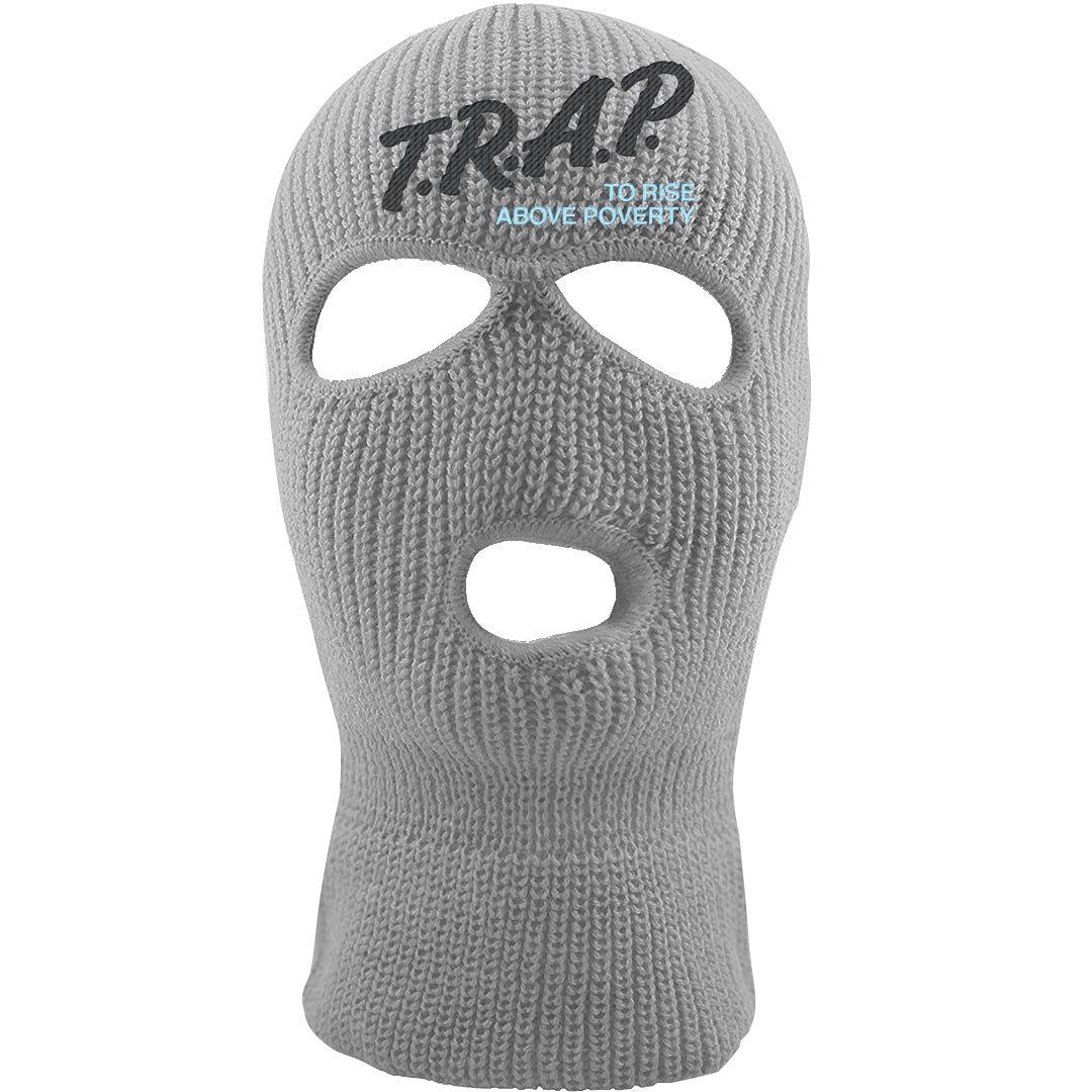 Cool Grey 2s Ski Mask | Trap To Rise Above Poverty, Light Gray