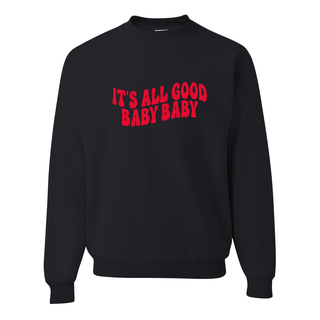 Italy Low 2s Crewneck Sweatshirt | All Good Baby, Black