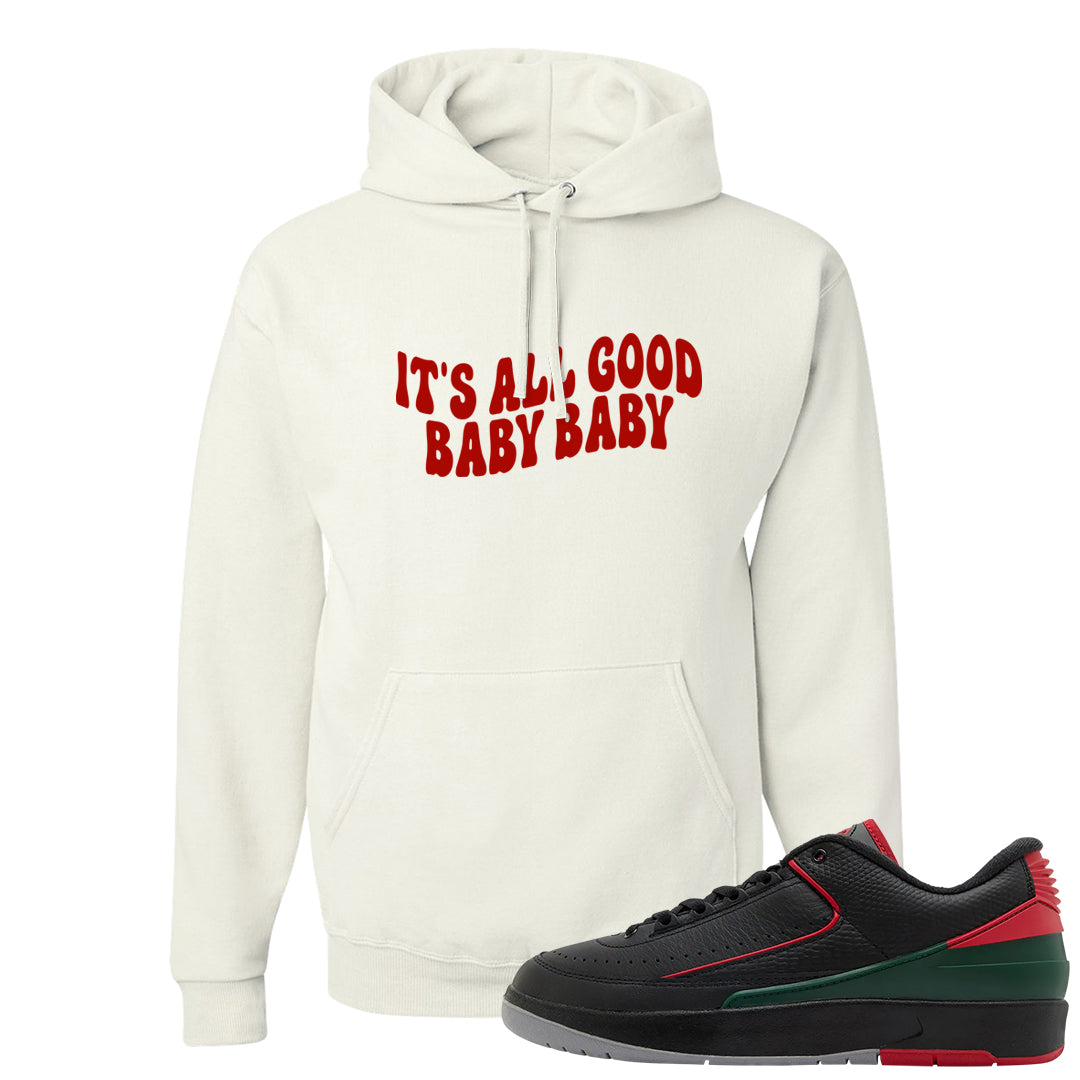 Italy Low 2s Hoodie | All Good Baby, White
