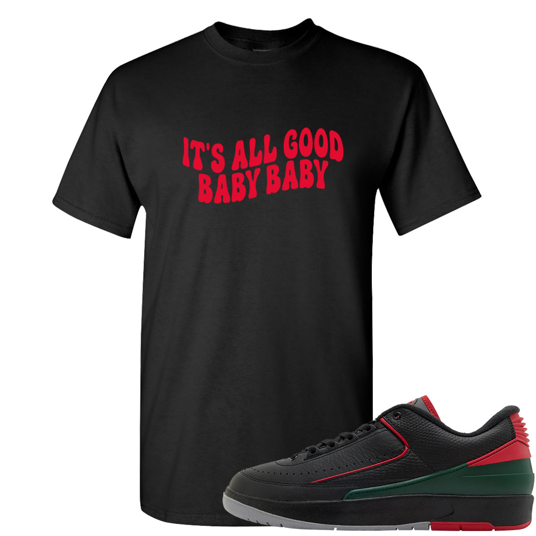 Italy Low 2s T Shirt | All Good Baby, Black