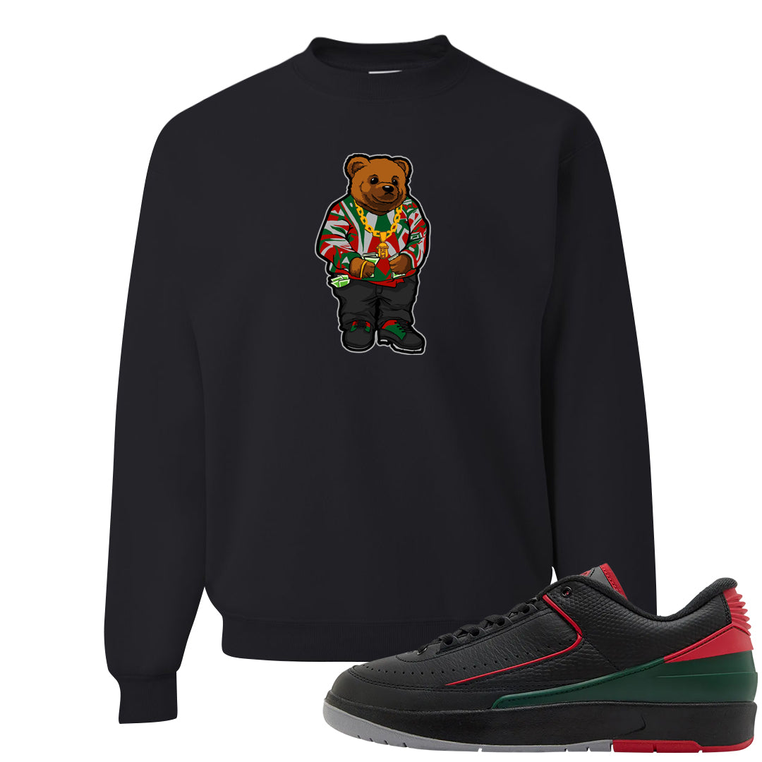 Italy Low 2s Crewneck Sweatshirt | Sweater Bear, Black