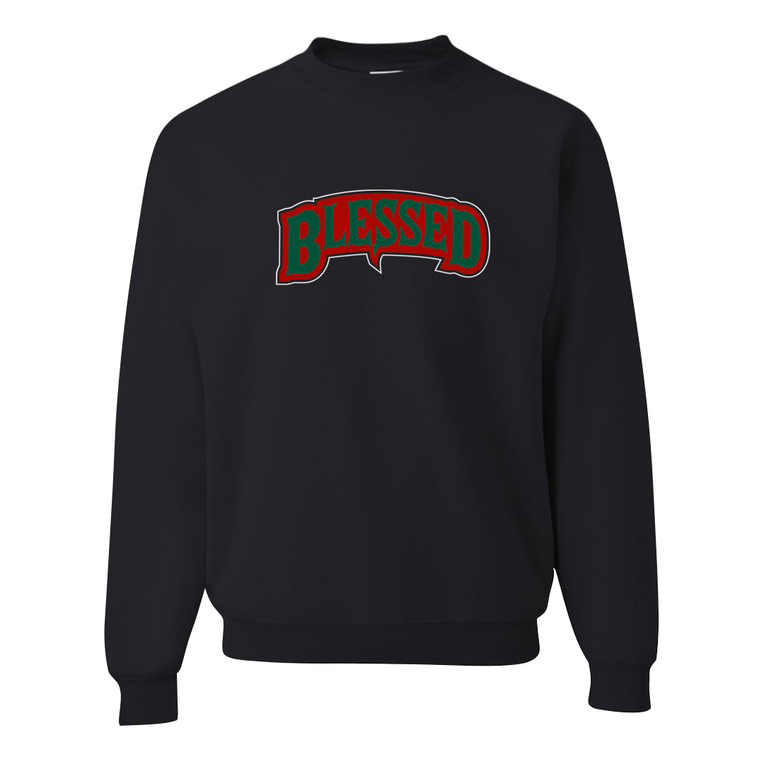Italy Low 2s Crewneck Sweatshirt | Blessed Arch, Black