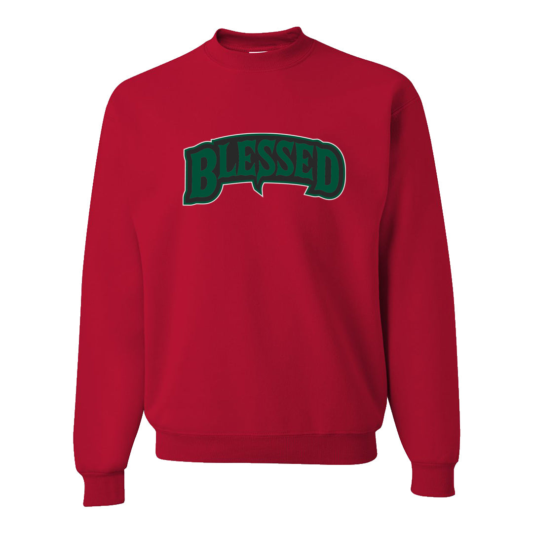 Italy Low 2s Crewneck Sweatshirt | Blessed Arch, Red