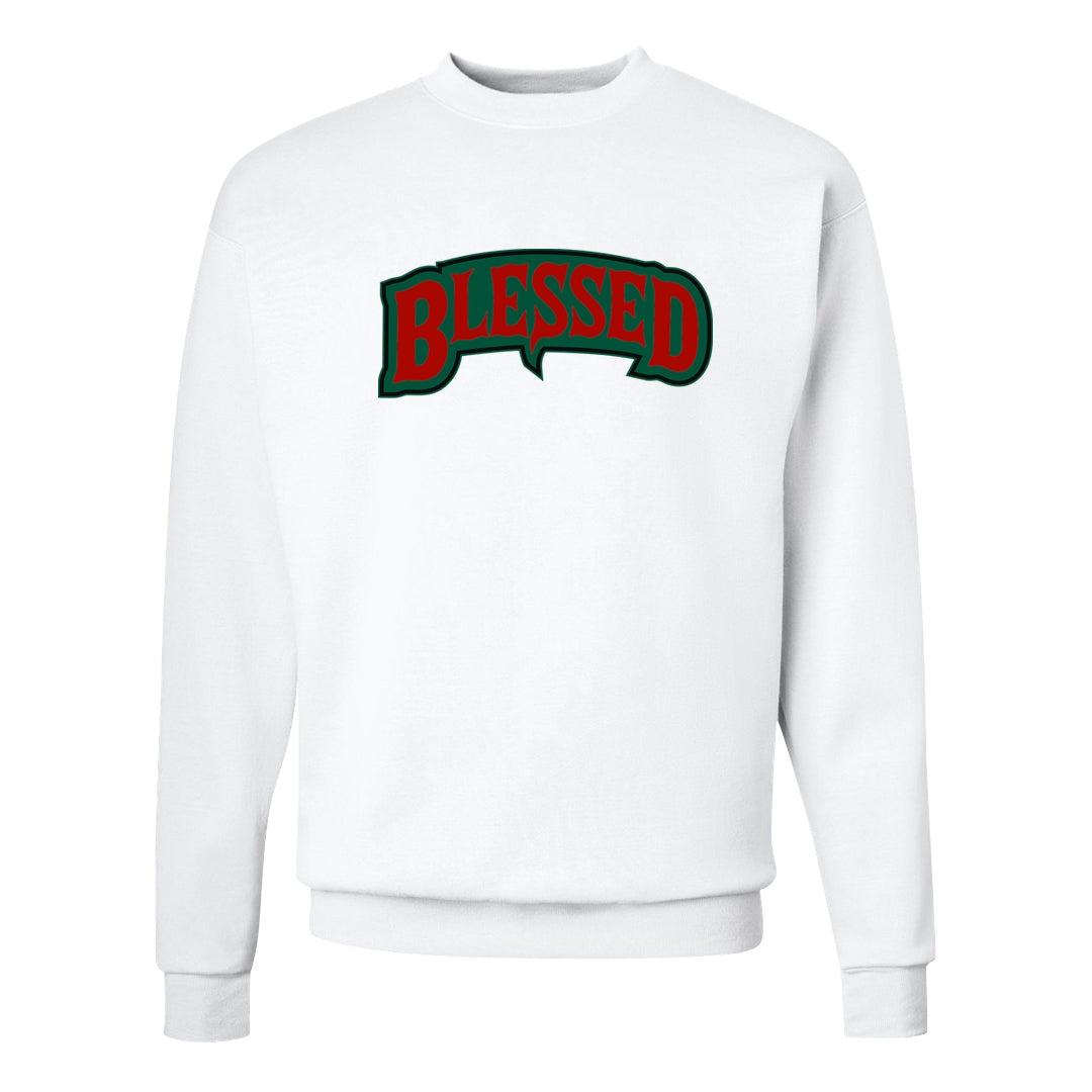 Italy Low 2s Crewneck Sweatshirt | Blessed Arch, White