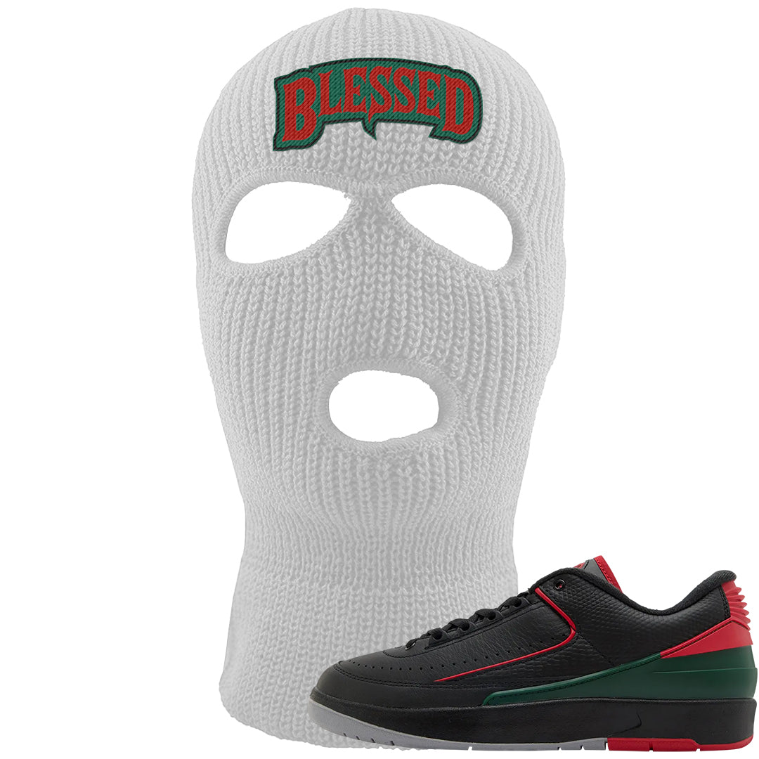 Italy Low 2s Ski Mask | Blessed Arch, White