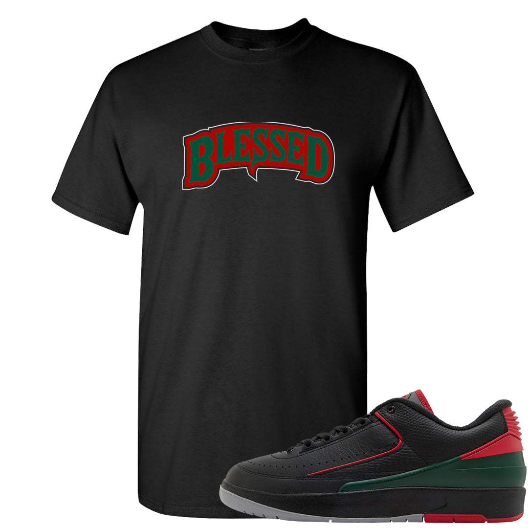 Italy Low 2s T Shirt | Blessed Arch, Black