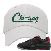 Italy Low 2s Dad Hat | Chiraq, White