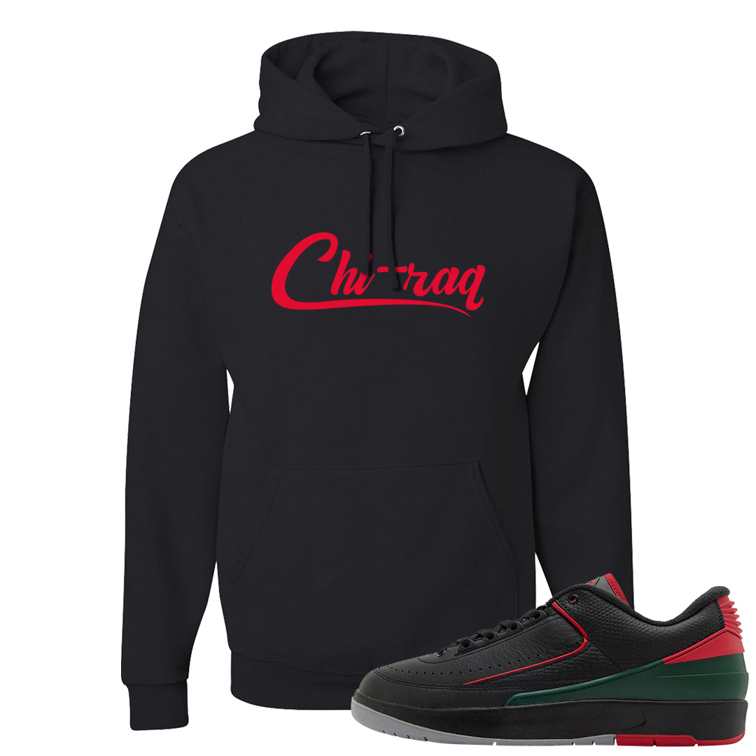 Italy Low 2s Hoodie | Chiraq, Black