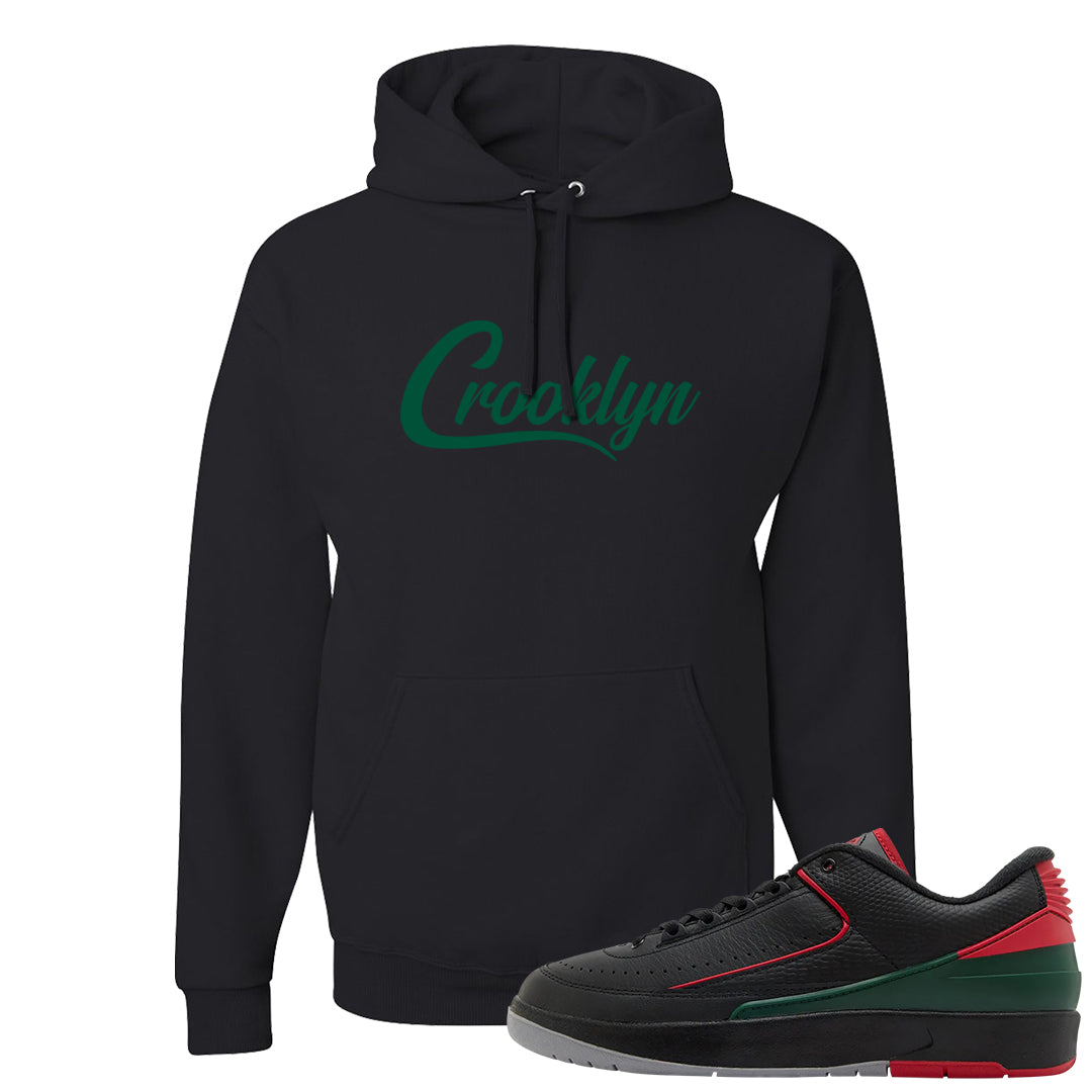 Italy Low 2s Hoodie | Crooklyn, Black