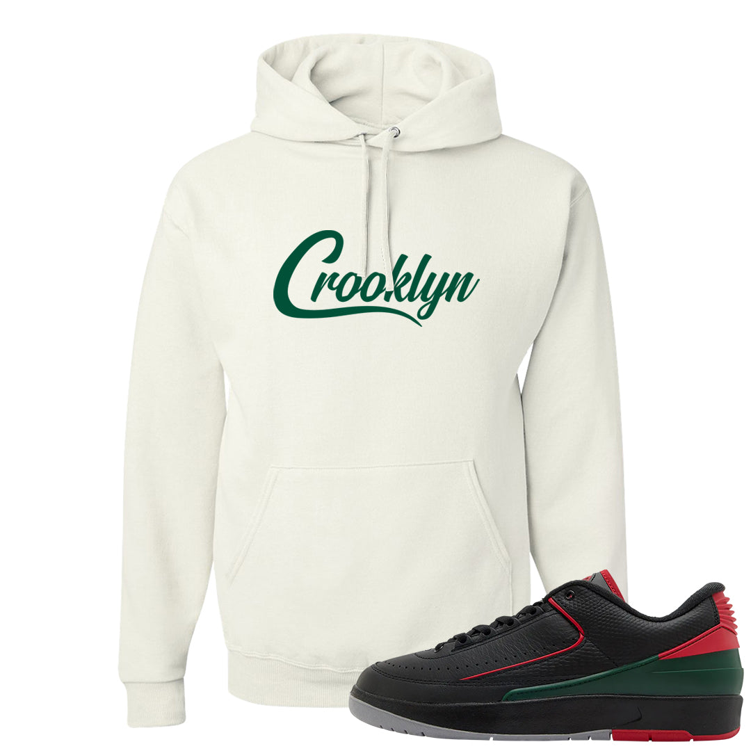 Italy Low 2s Hoodie | Crooklyn, White