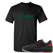 Italy Low 2s T Shirt | Crooklyn, Black