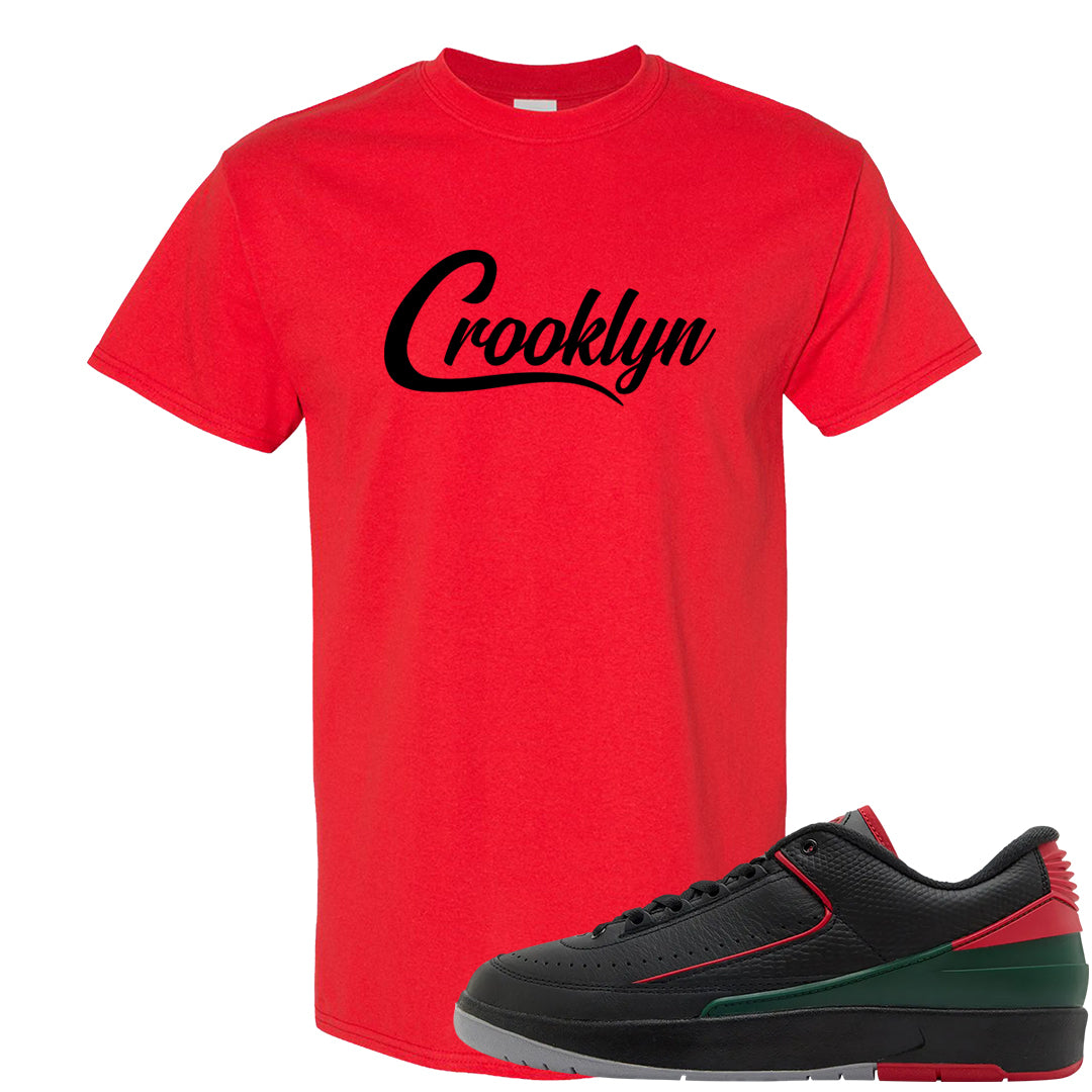 Italy Low 2s T Shirt | Crooklyn, Red