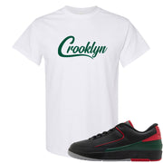 Italy Low 2s T Shirt | Crooklyn, White