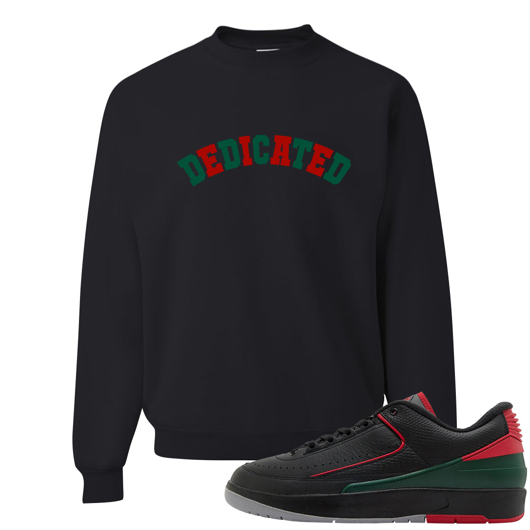 Italy Low 2s Crewneck Sweatshirt | Dedicated, Black
