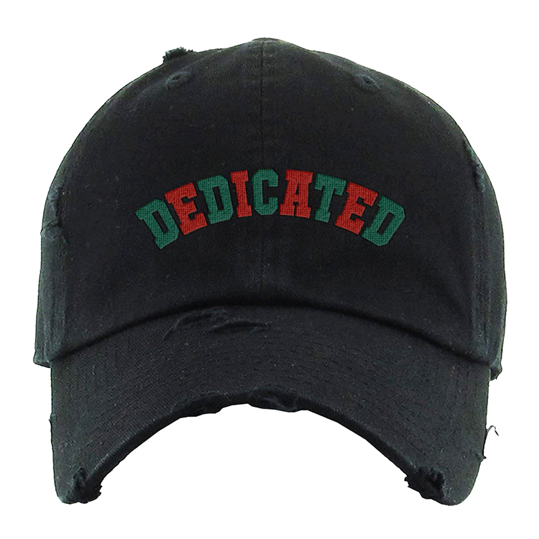 Italy Low 2s Distressed Dad Hat | Dedicated, Black