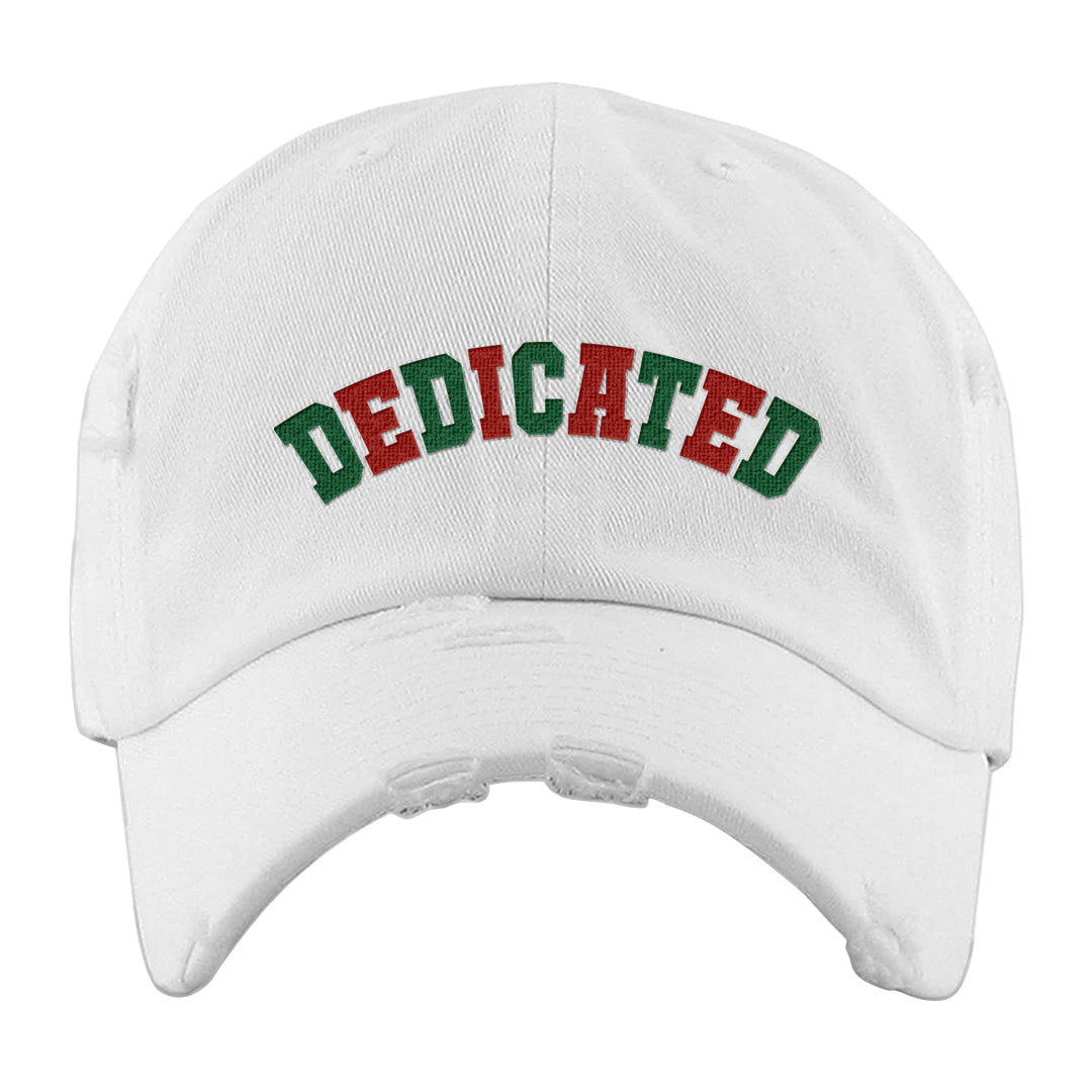 Italy Low 2s Distressed Dad Hat | Dedicated, White