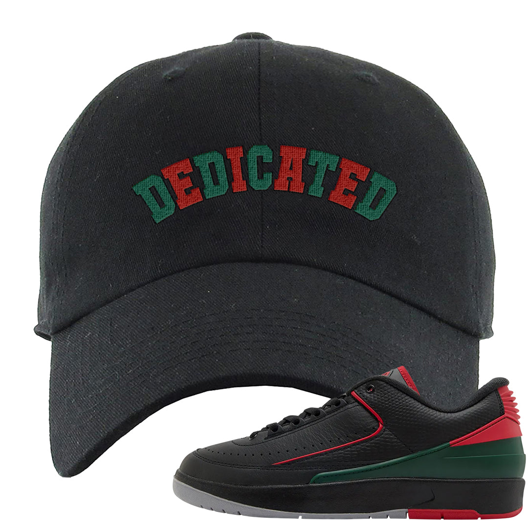 Italy Low 2s Dad Hat | Dedicated, Black