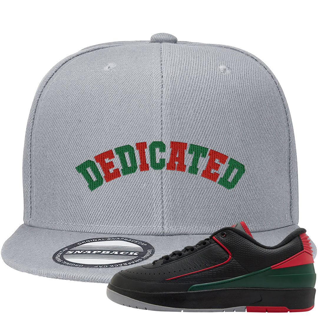 Italy Low 2s Snapback Hat | Dedicated, Light Gray