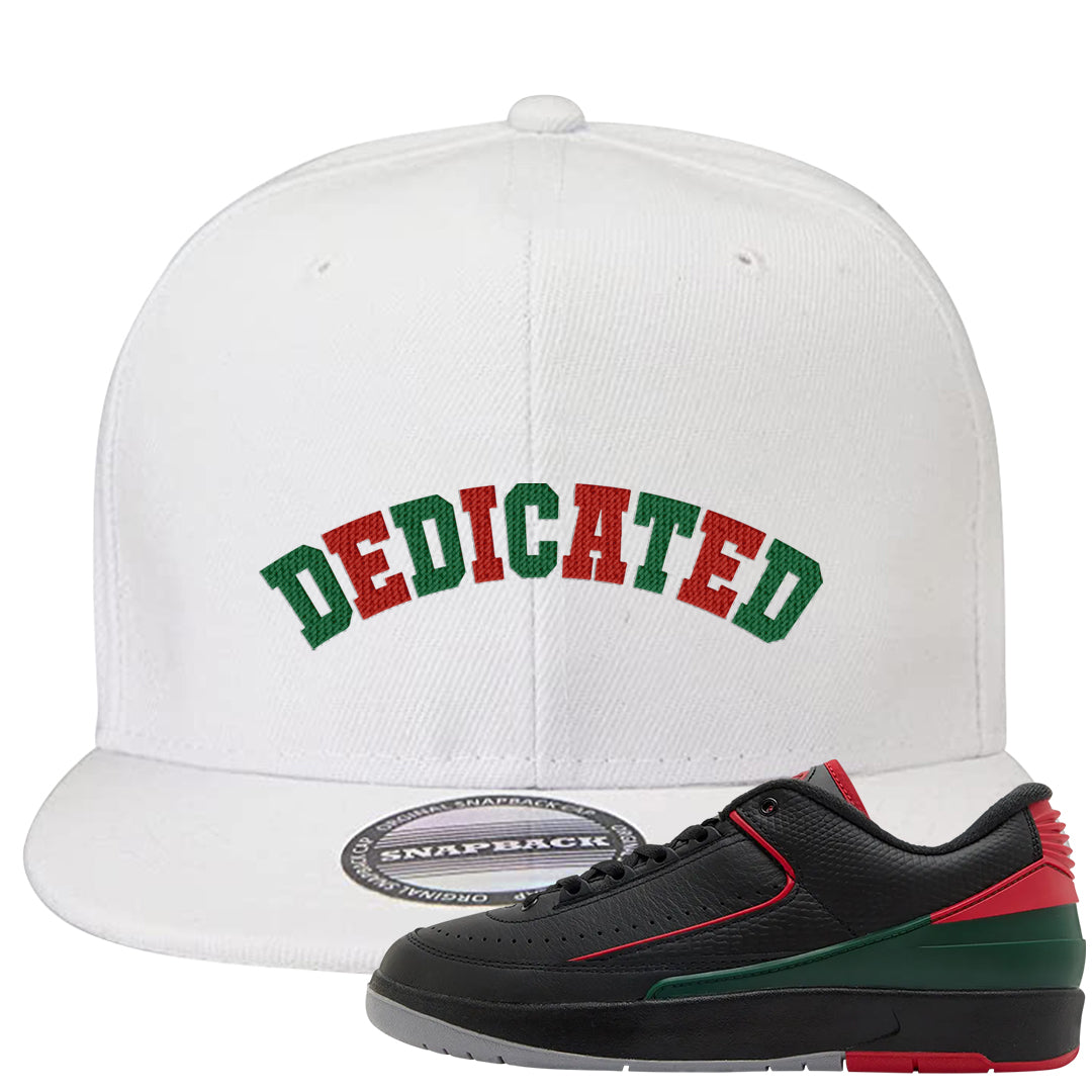 Italy Low 2s Snapback Hat | Dedicated, White