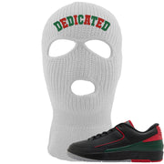 Italy Low 2s Ski Mask | Dedicated, White