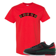 Italy Low 2s T Shirt | Dedicated, Red