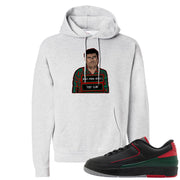 Italy Low 2s Hoodie | El Chapo Illustration, Ash