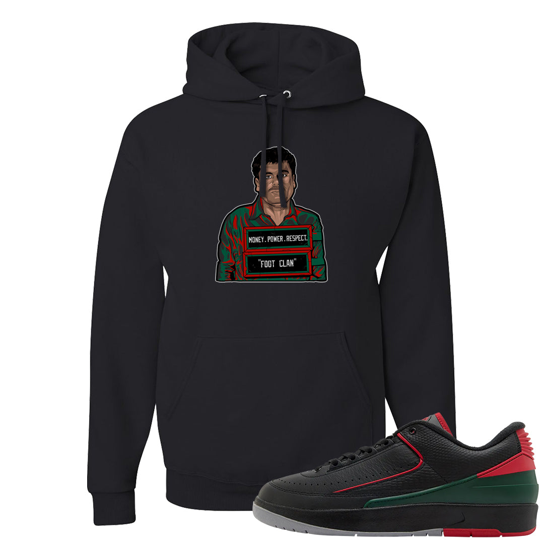 Italy Low 2s Hoodie | El Chapo Illustration, Black