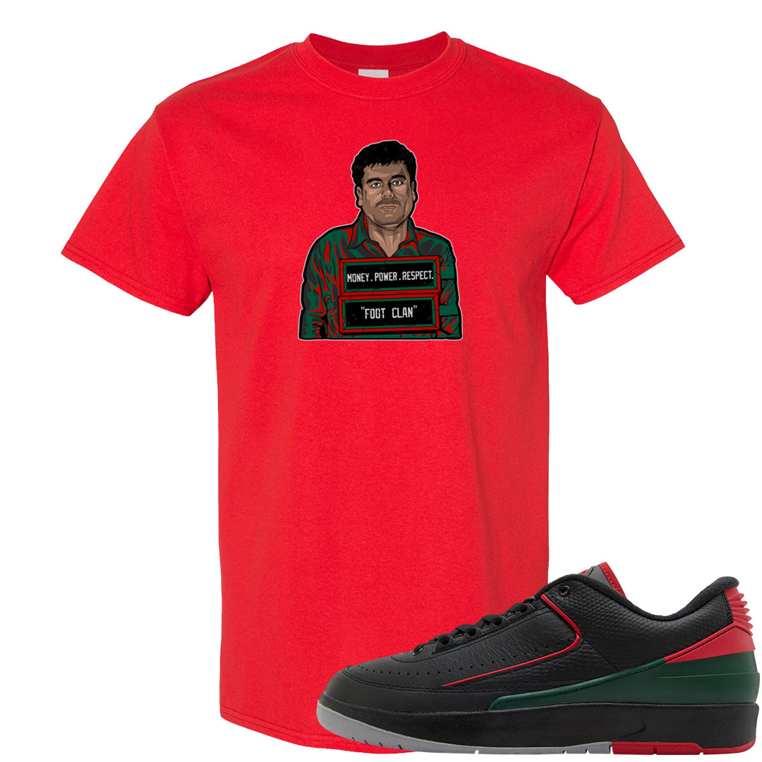 Italy Low 2s T Shirt | El Chapo Illustration, Red