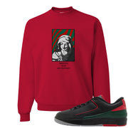 Italy Low 2s Crewneck Sweatshirt | God Told Me, Red