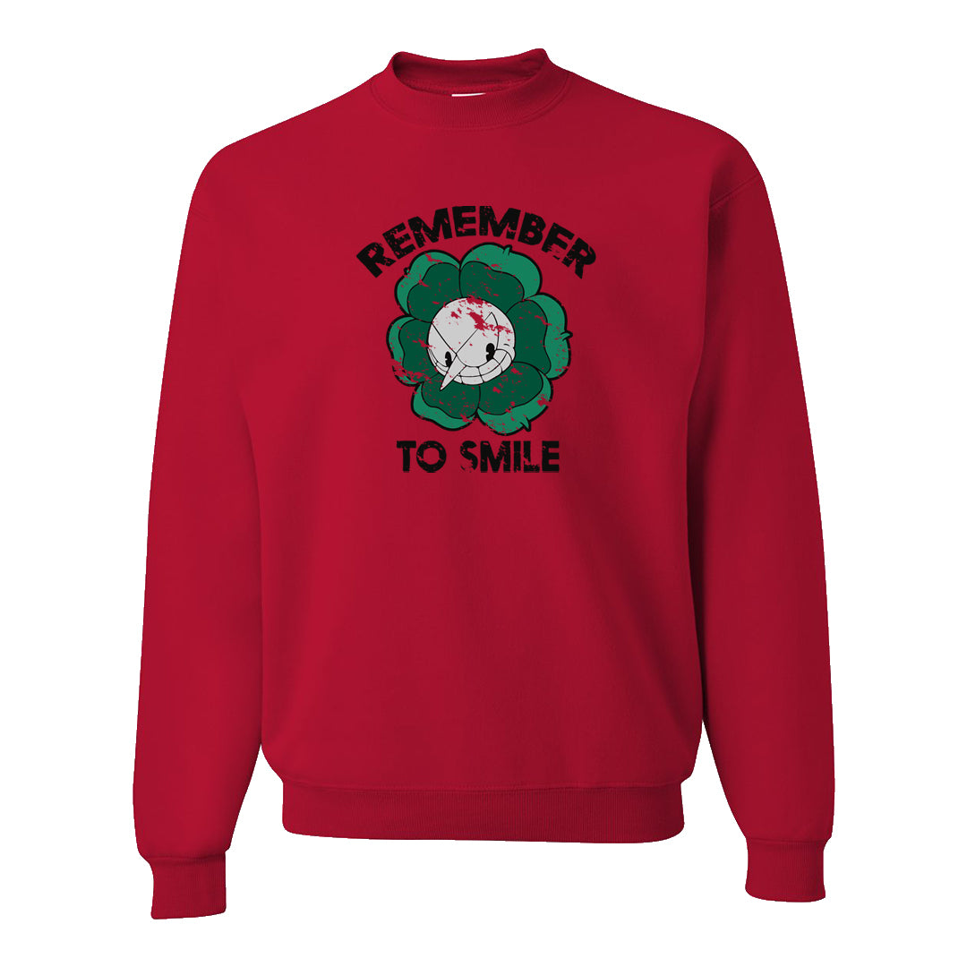 Italy Low 2s Crewneck Sweatshirt | Remember To Smile, Red