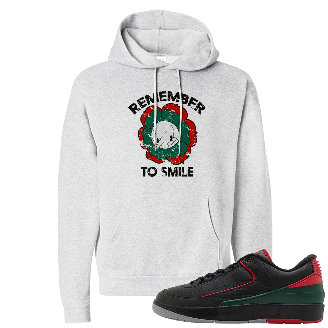 Italy Low 2s Hoodie | Remember To Smile, Ash