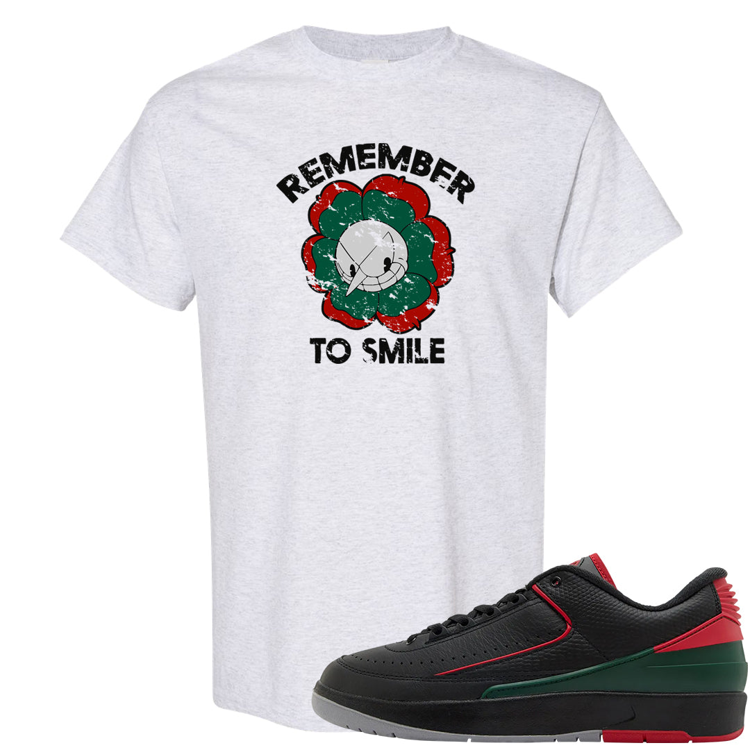 Italy Low 2s T Shirt | Remember To Smile, Ash