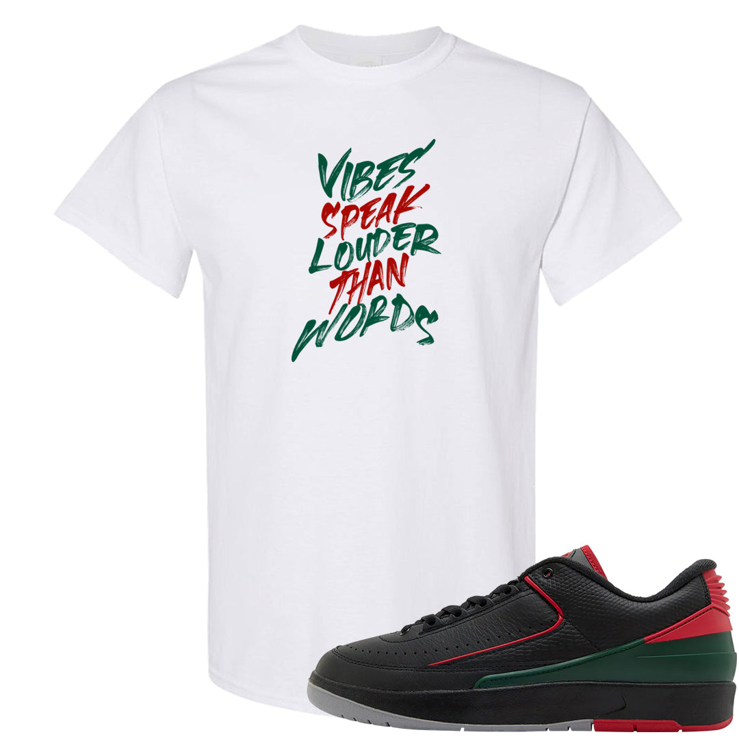 Italy Low 2s T Shirt | Vibes Speak Louder Than Words, White