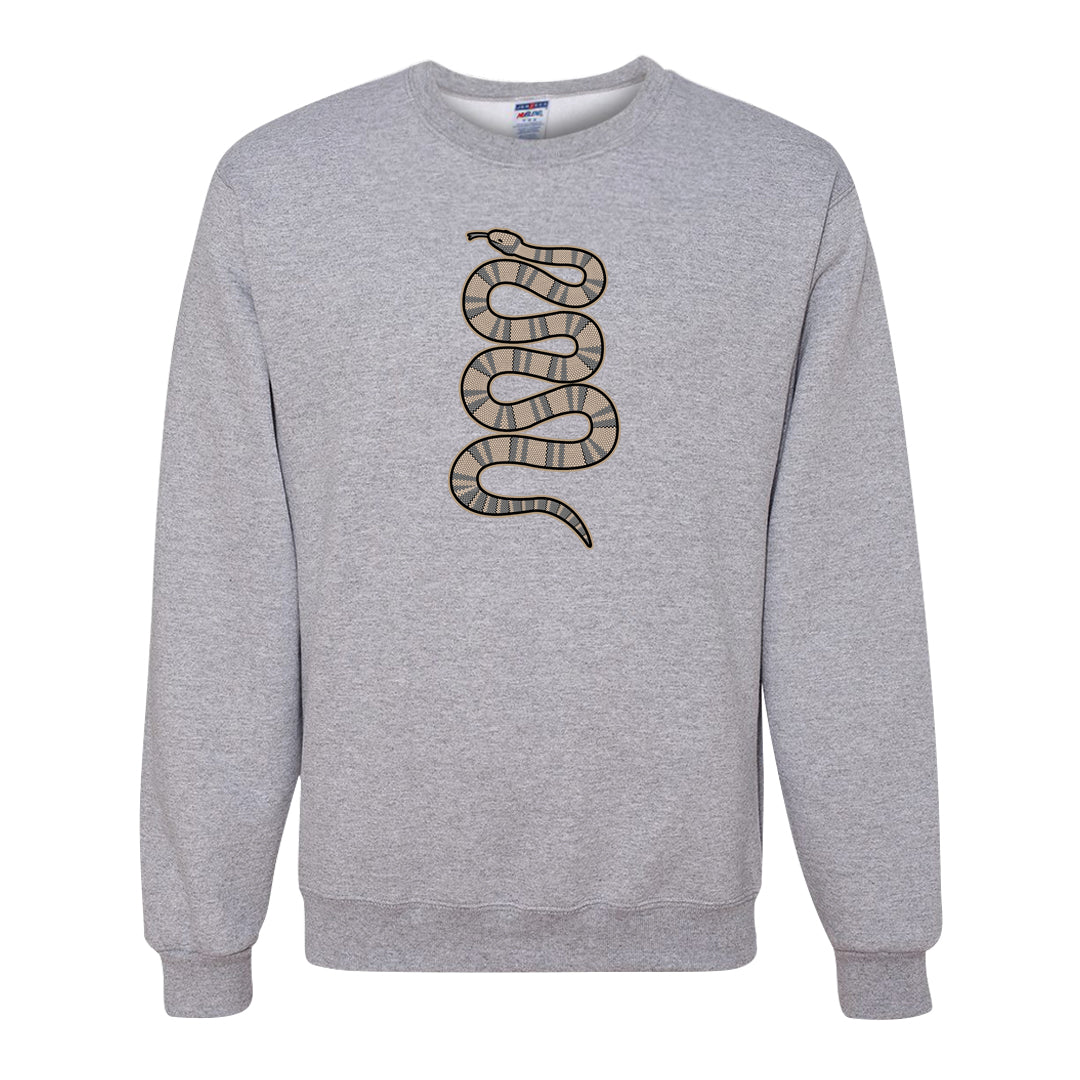 Python Low 2s Crewneck Sweatshirt | Coiled Snake, Ash