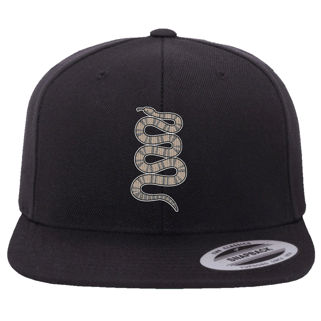 Python Low 2s Snapback Hat | Coiled Snake, Black