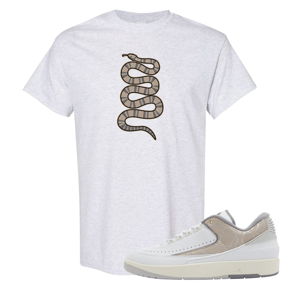 Python Low 2s T Shirt | Coiled Snake, Ash