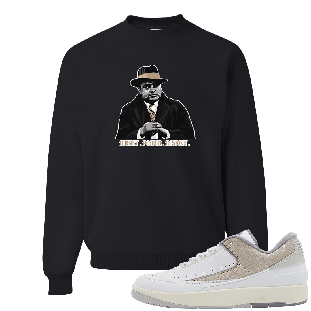 Python Low 2s Crewneck Sweatshirt | Capone Illustration, Black