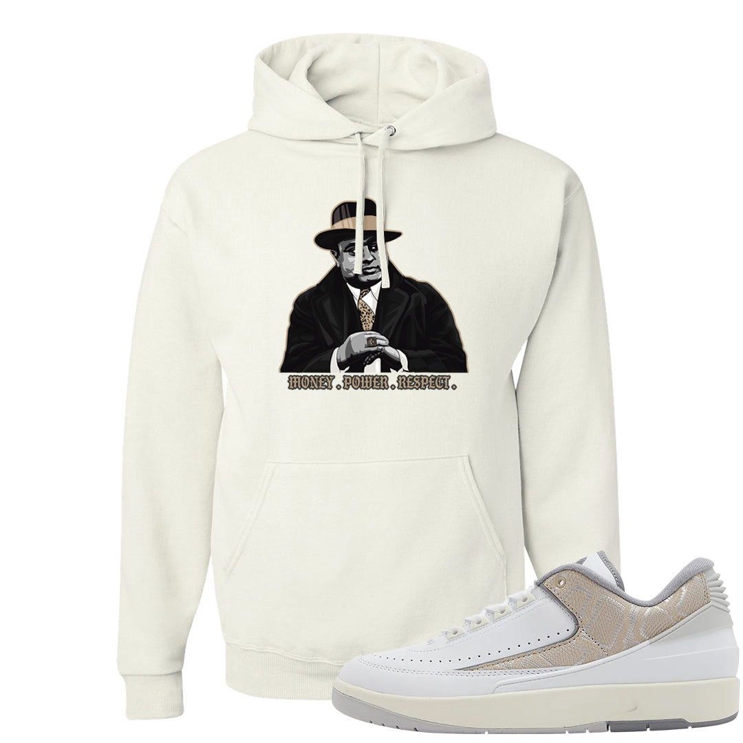 Python Low 2s Hoodie | Capone Illustration, White
