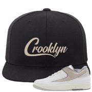 Python Low 2s Snapback Hat | Crooklyn, Black