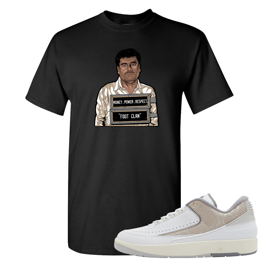 Python Low 2s T Shirt | El Chapo Illustration, Black