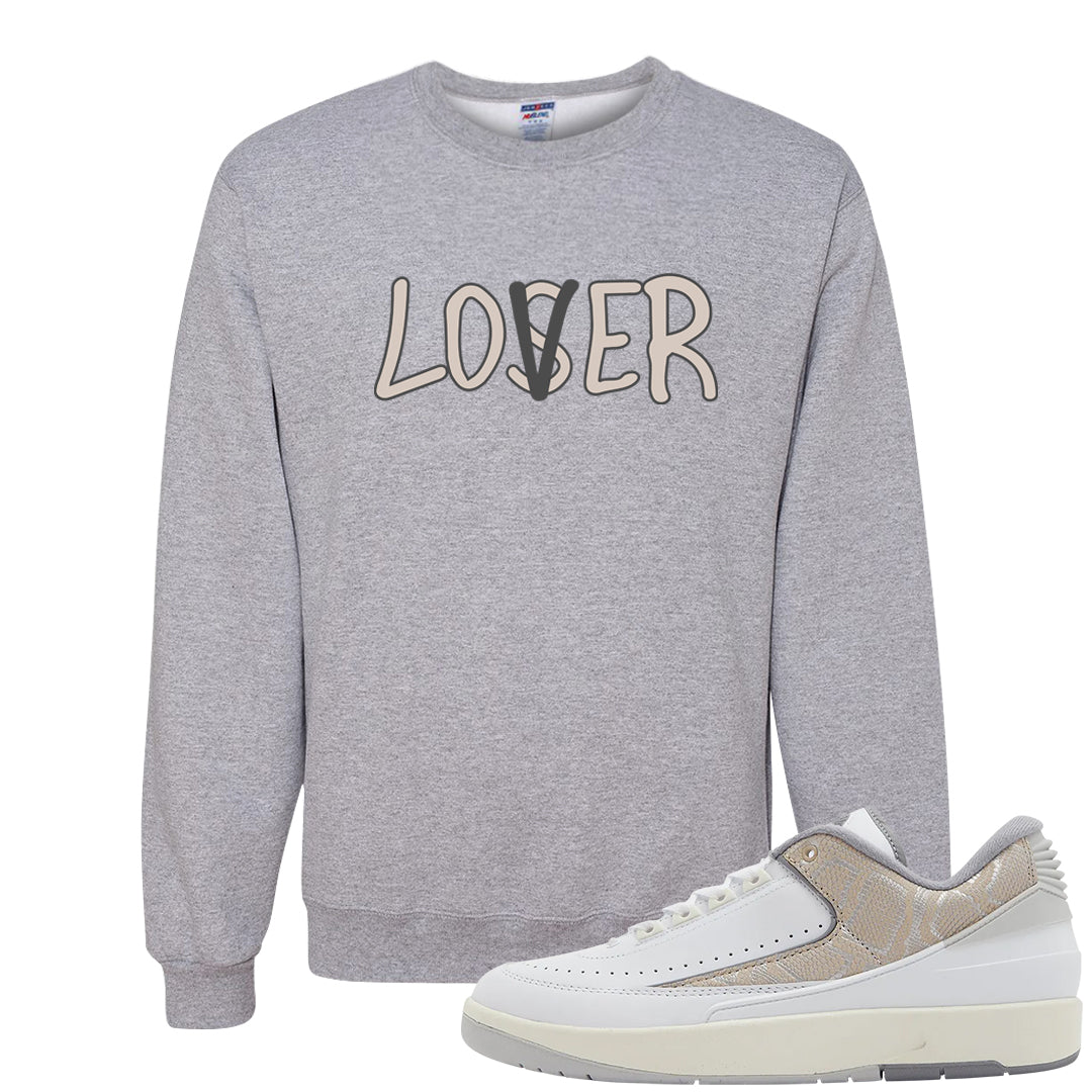 Python Low 2s Crewneck Sweatshirt | Lover, Ash