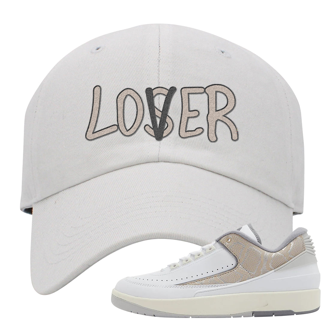 Python Low 2s Dad Hat | Lover, White