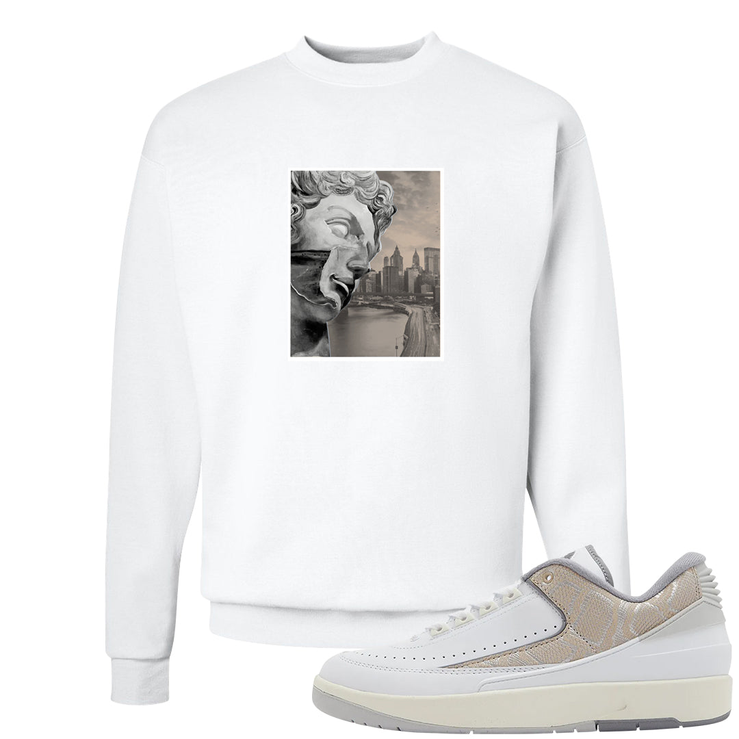 Python Low 2s Crewneck Sweatshirt | Miguel, White