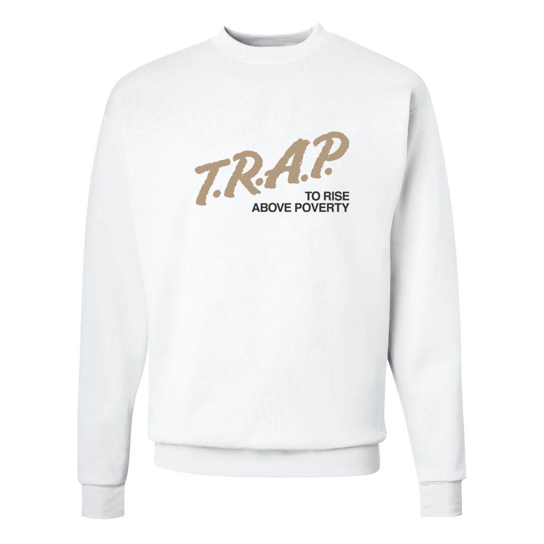 Python Low 2s Crewneck Sweatshirt | Trap To Rise Above Poverty, White