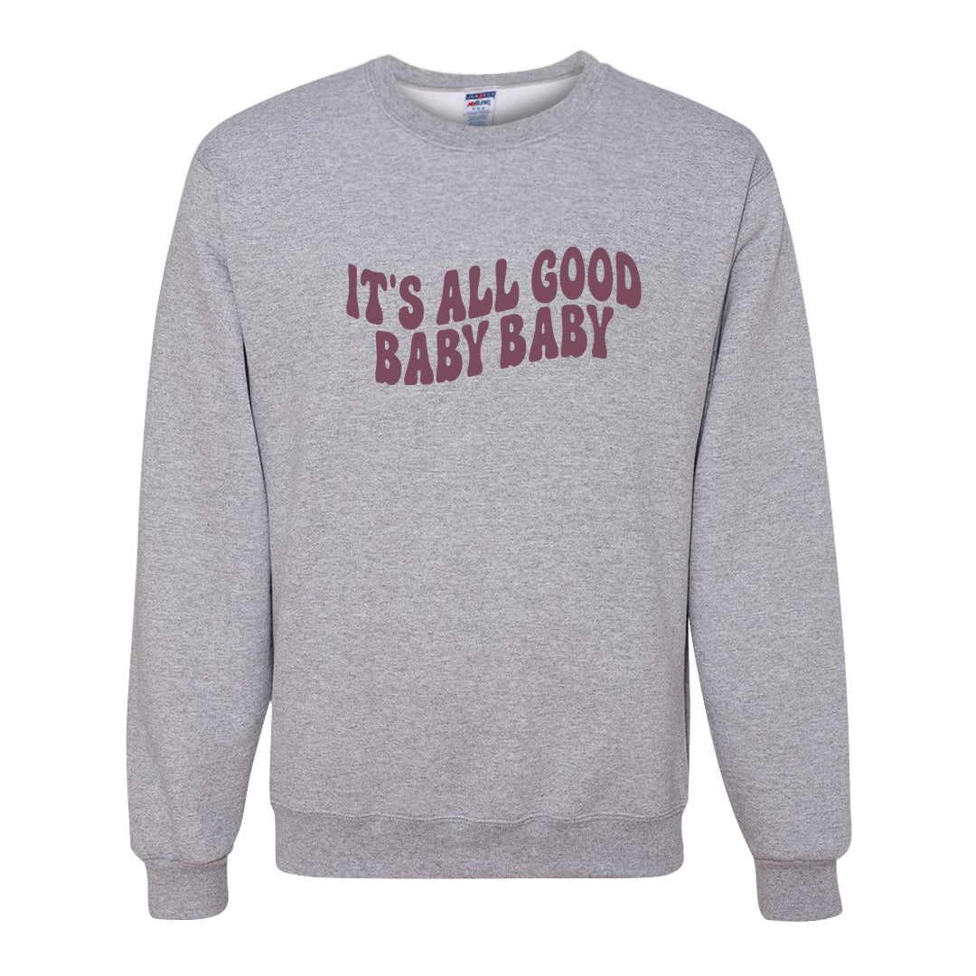 Sky Orange Low 2s Crewneck Sweatshirt | All Good Baby, Ash
