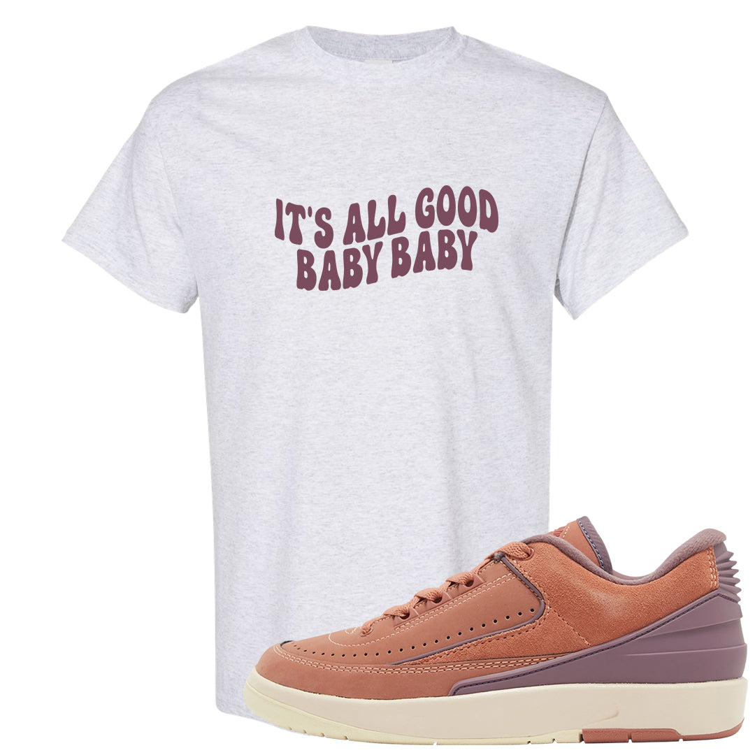 Sky Orange Low 2s T Shirt | All Good Baby, Ash